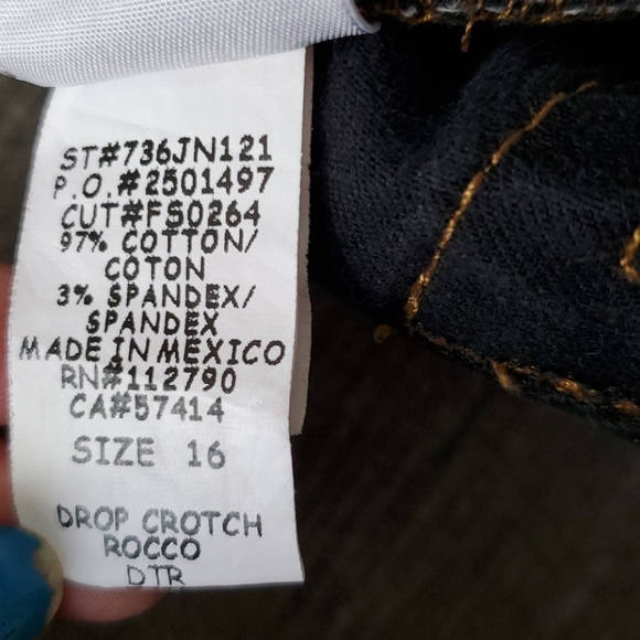 True Religion Slim Straight Black Wash Jeans - Picture 7 of 7